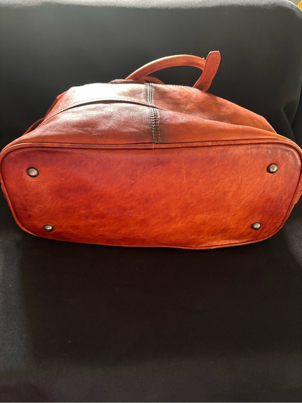 Heshe Leather handbag - Rustic Brown - Picture 6 of 10